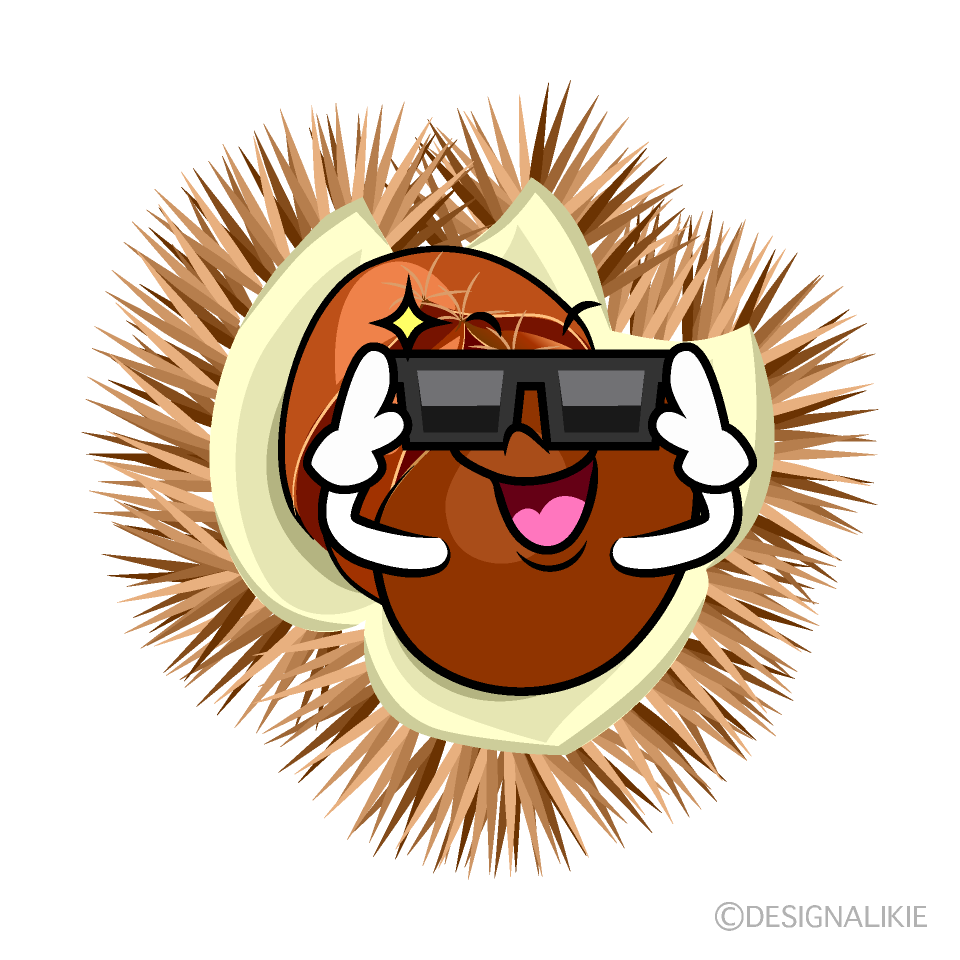Cute Bowing Burr Clipart