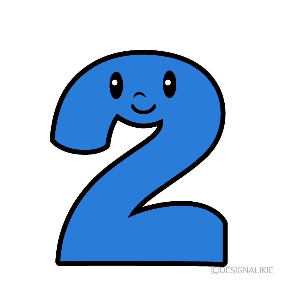 Cute Number 2 Clipart