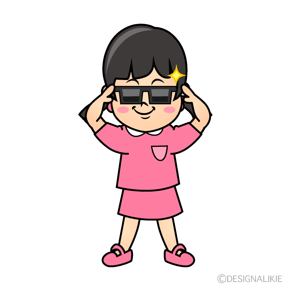 かわいいかっこいい女の子イラスト