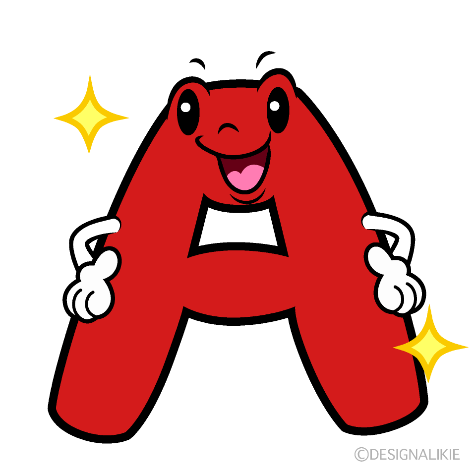 かわいい煌くAイラスト