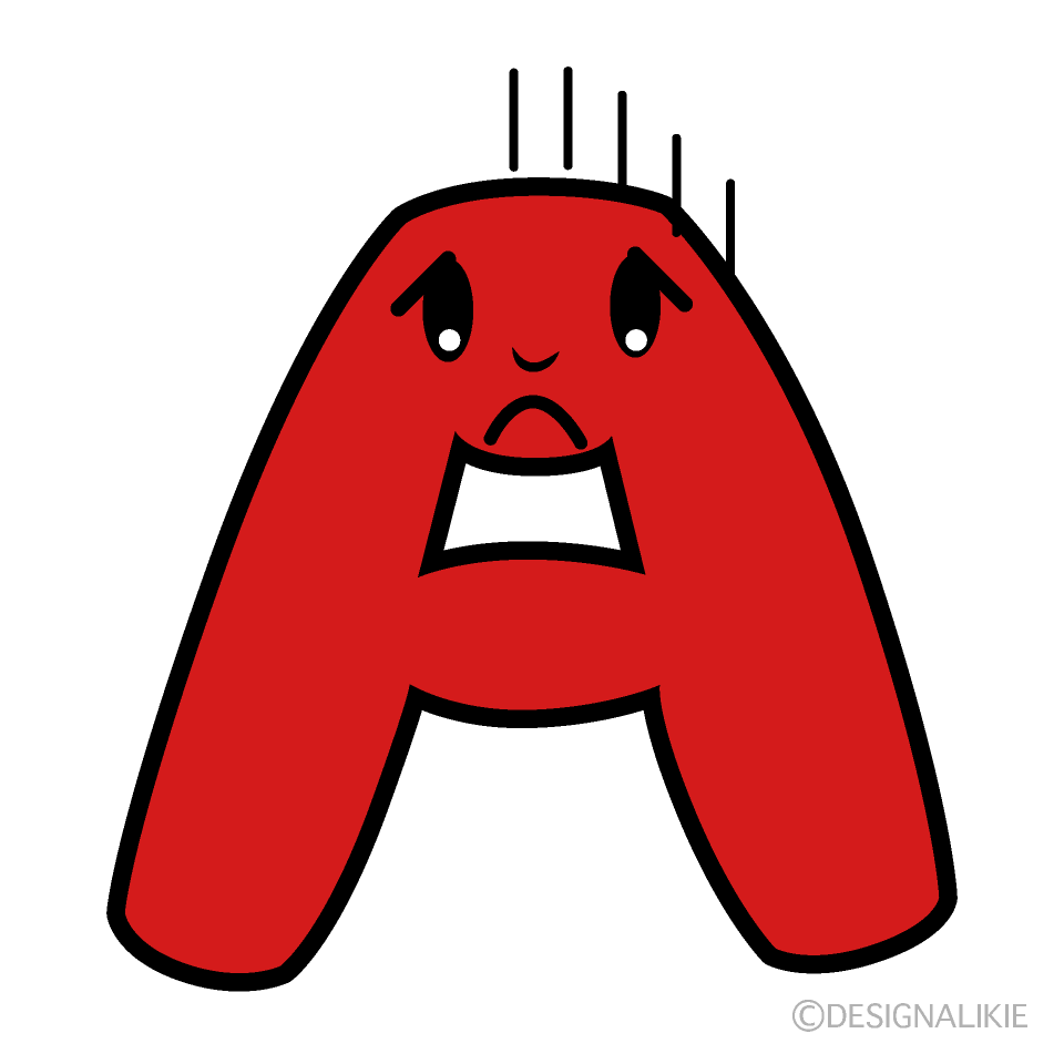 かわいい落ち込むAイラスト