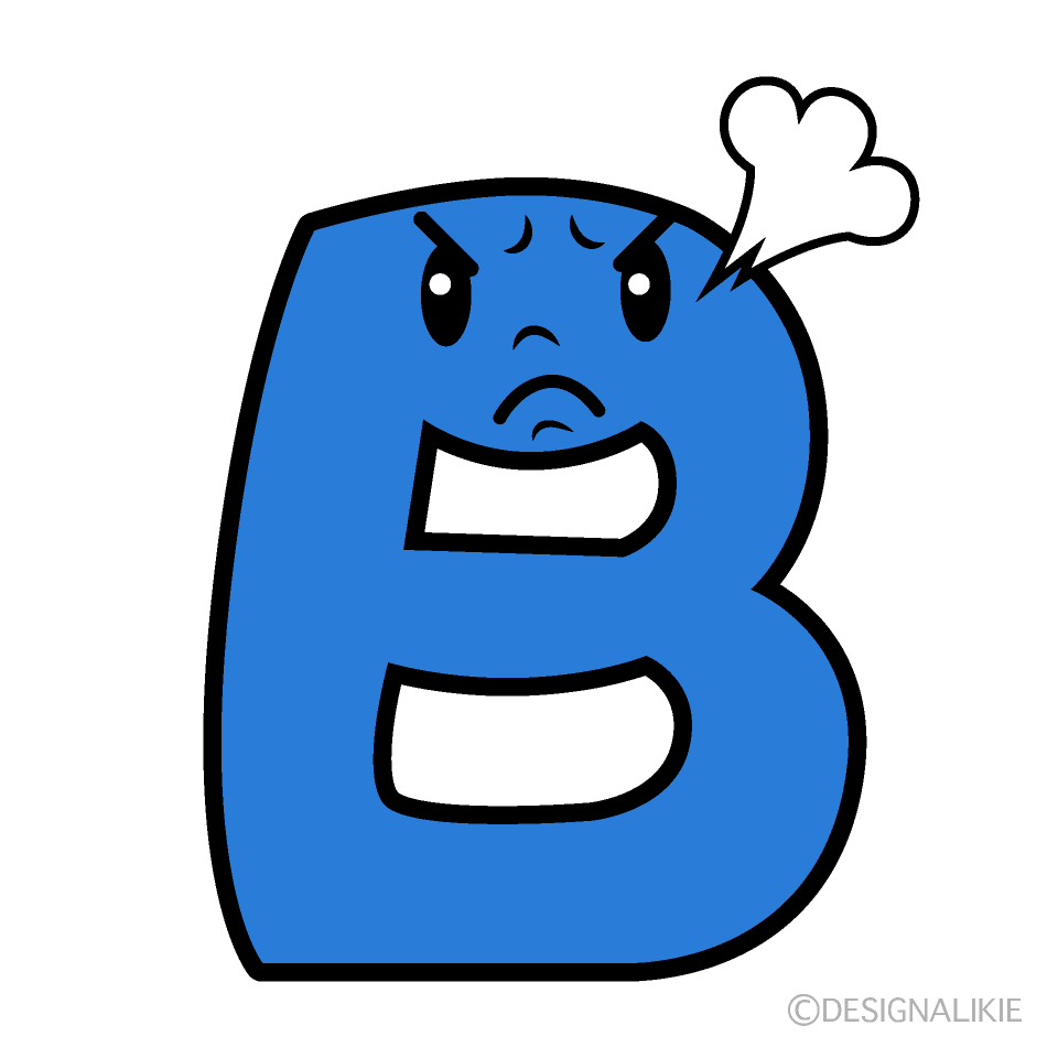 Cute Angry B Clipart