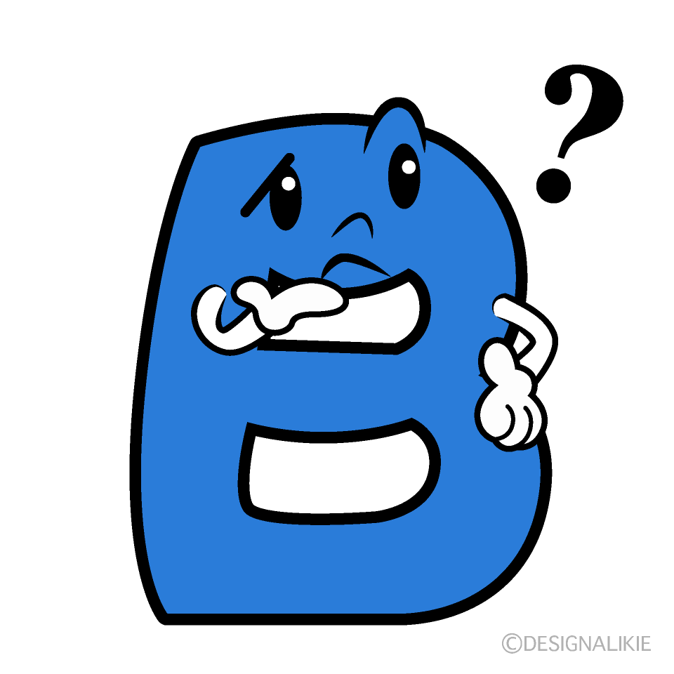 かわいい考えるBイラスト