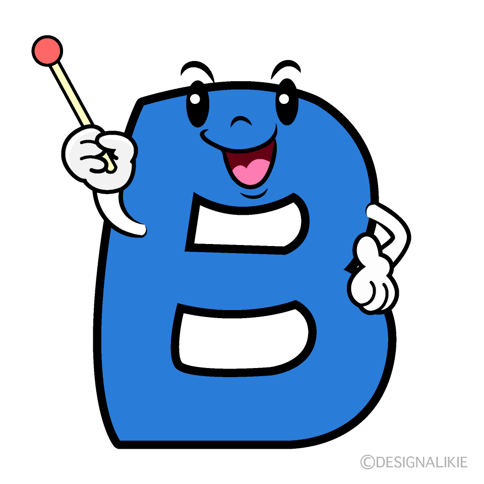 Cute Explaining B Clipart