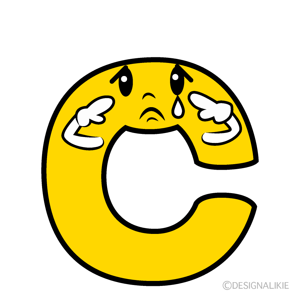 Cute Sad C Clipart