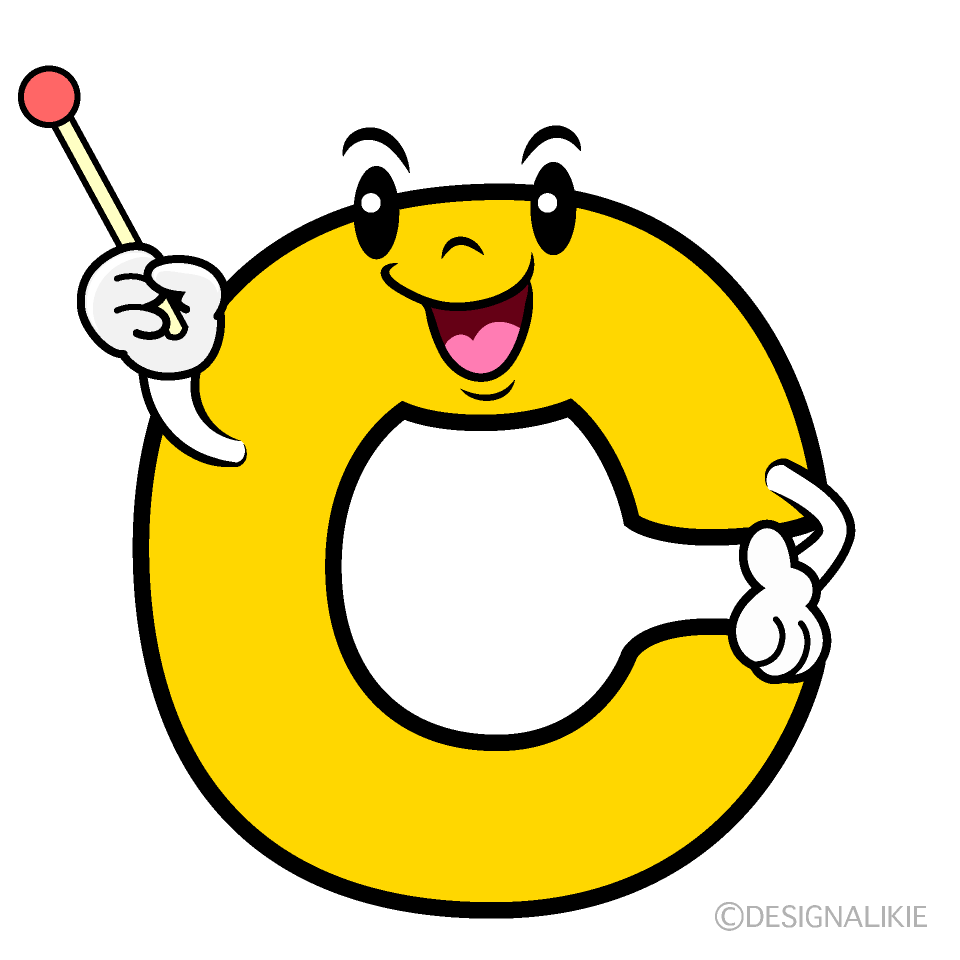 かわいい説明するCイラスト