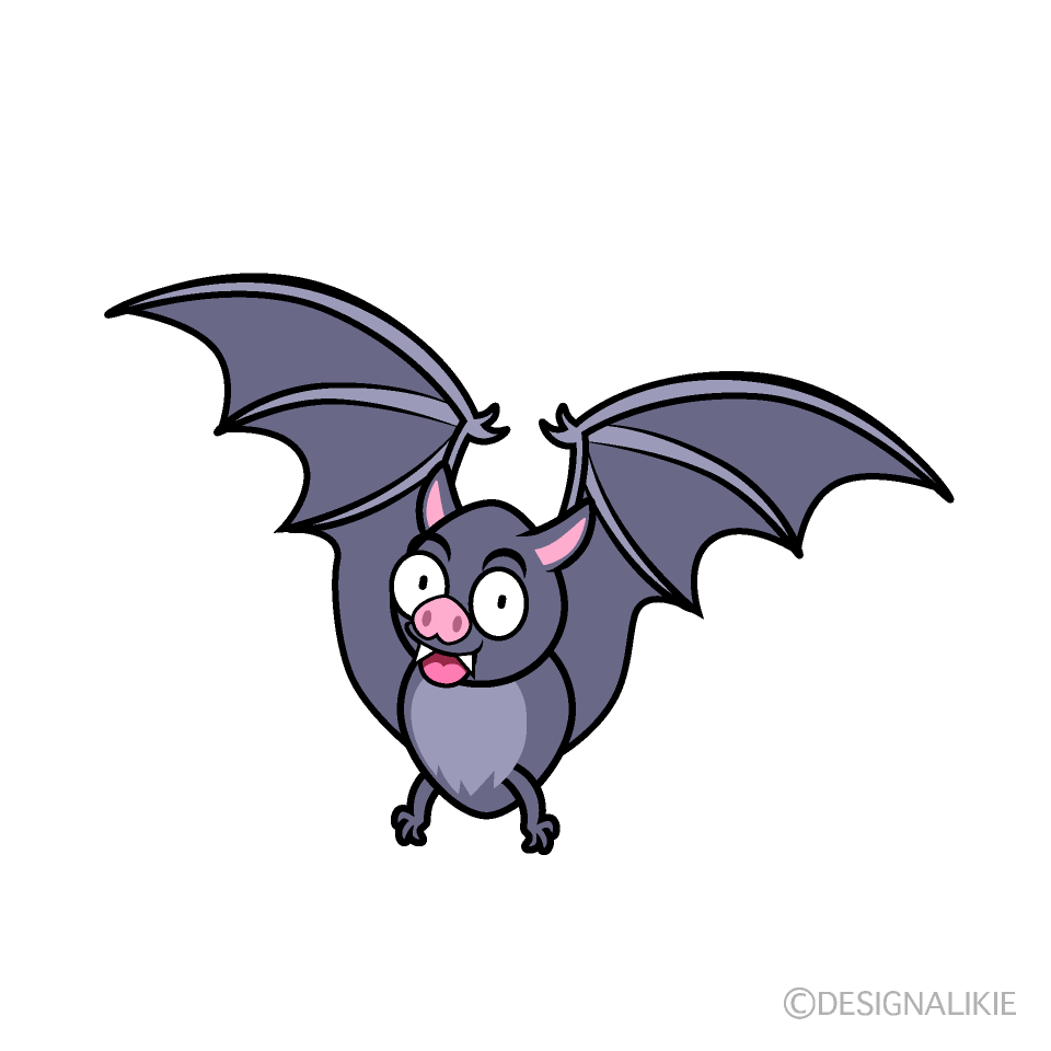 Cute Surprised Bat Clipart
