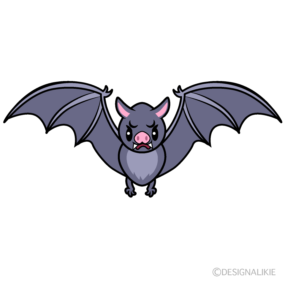 Cute Angry Bat Clipart