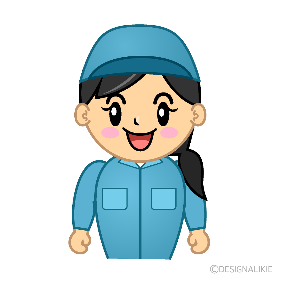 Cute Smiling Cleaner Clipart