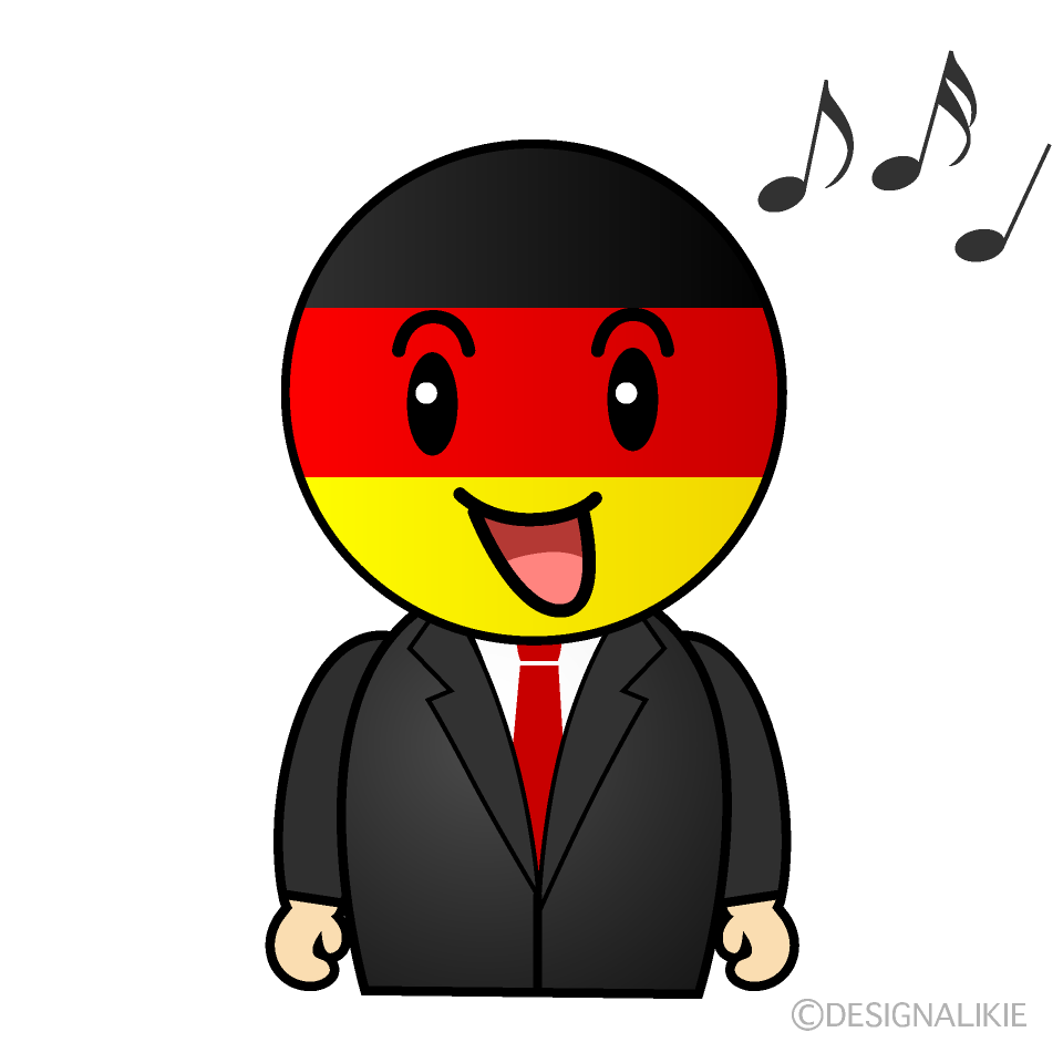Cute Singing German Clipart