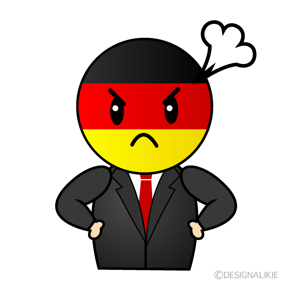 Cute Angry German Clipart