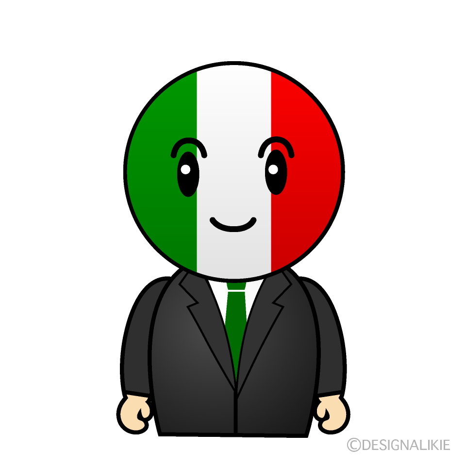 かわいいイタリア人イラスト