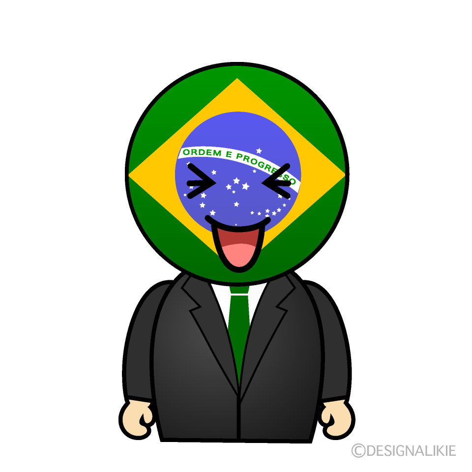 Cute Laughing Brazilian Clipart
