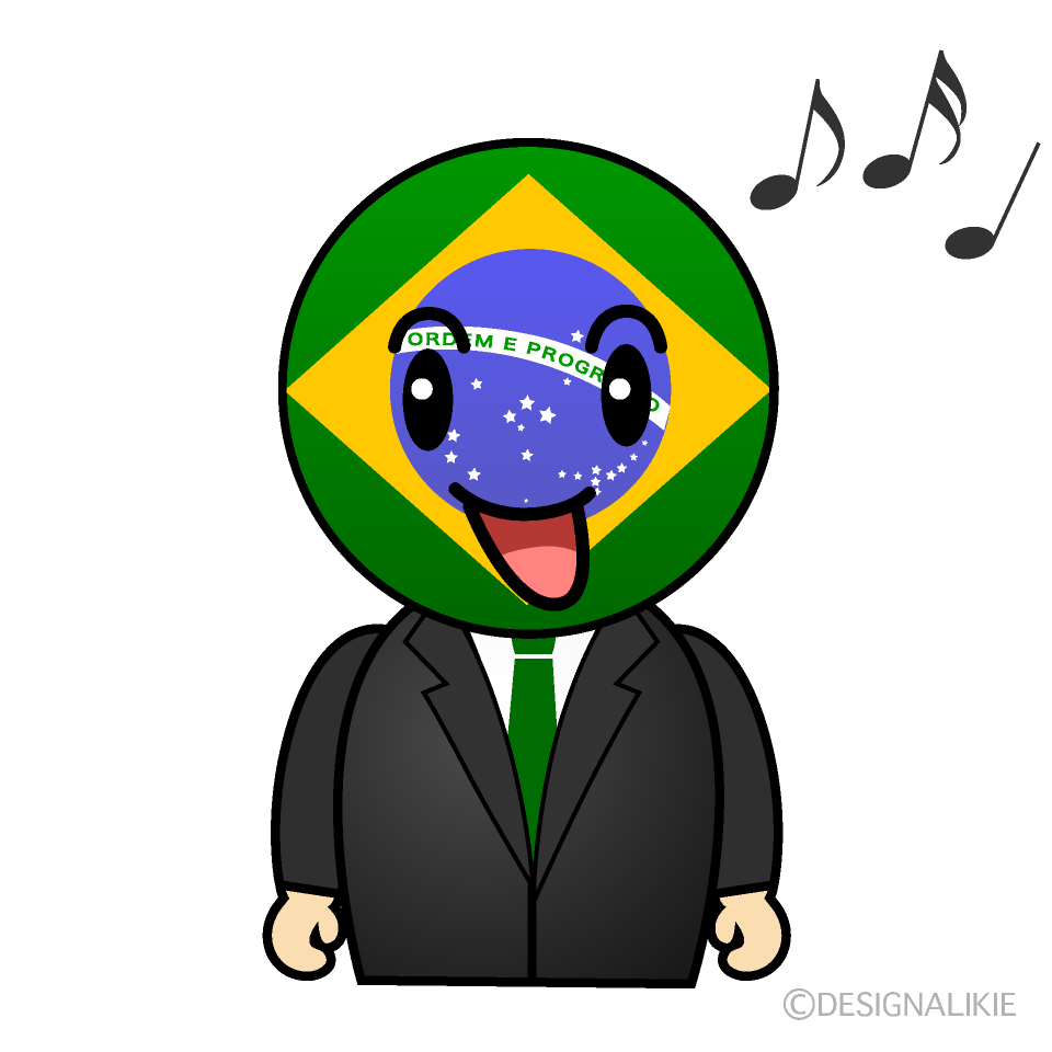 Cute Singing Brazilian Clipart