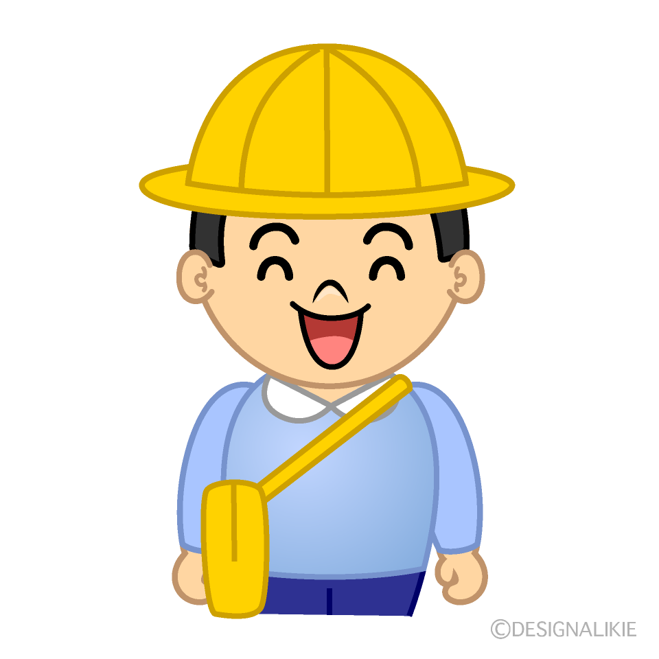 かわいい笑顔の幼稚園の男の子イラスト