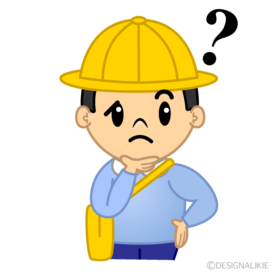 かわいい考える幼稚園の男の子イラスト