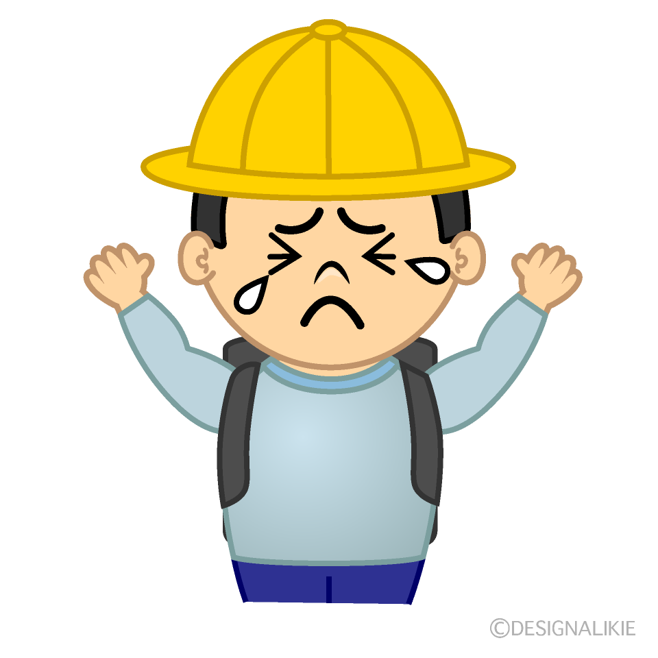 Cute Crying First Grade Boy Clipart