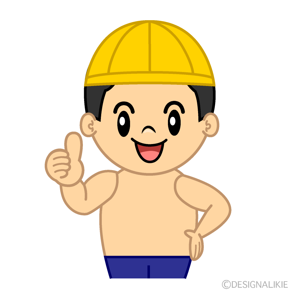 かわいいいいね！の水泳の男の子イラスト