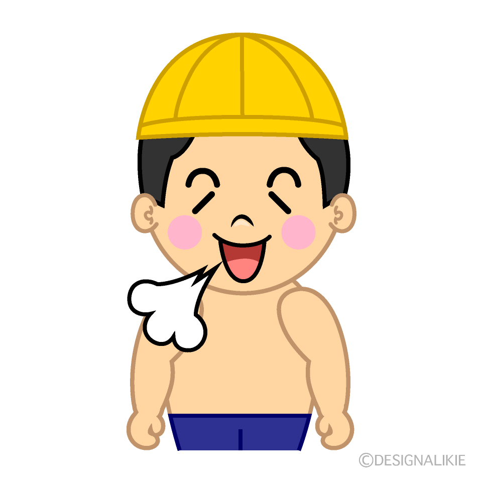 Cute Relaxing Swimming Boy Clipart