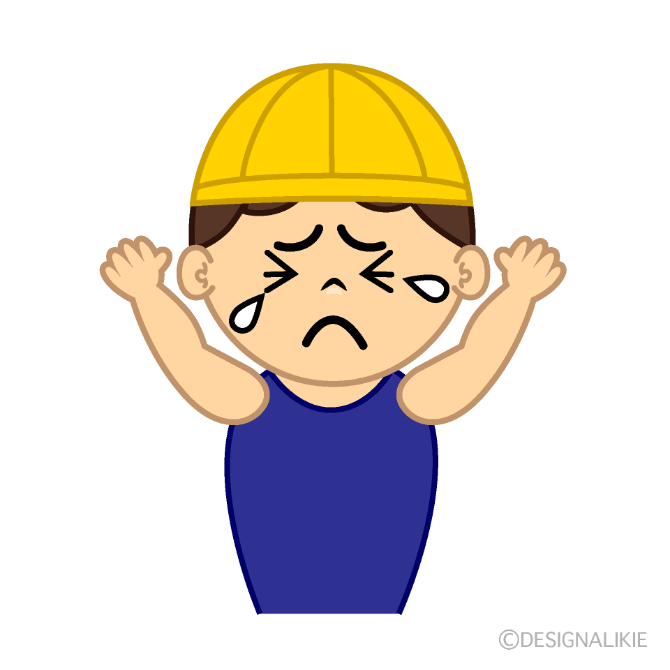 Cute Crying Swimming Girl Clipart