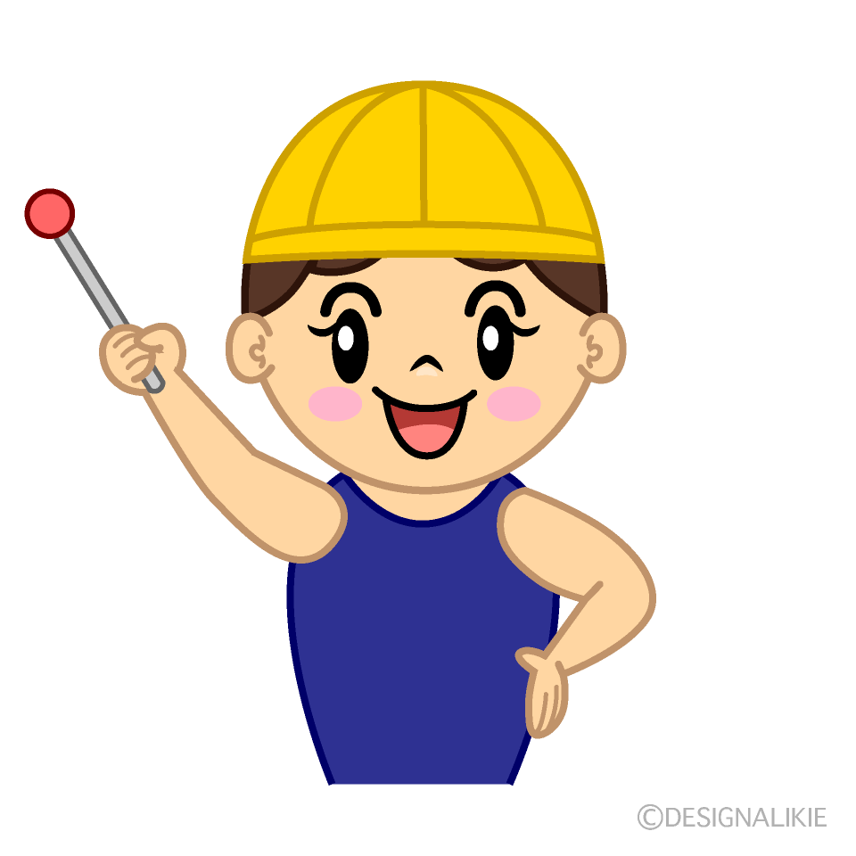 Cute Explaining Swimming Girl Clipart