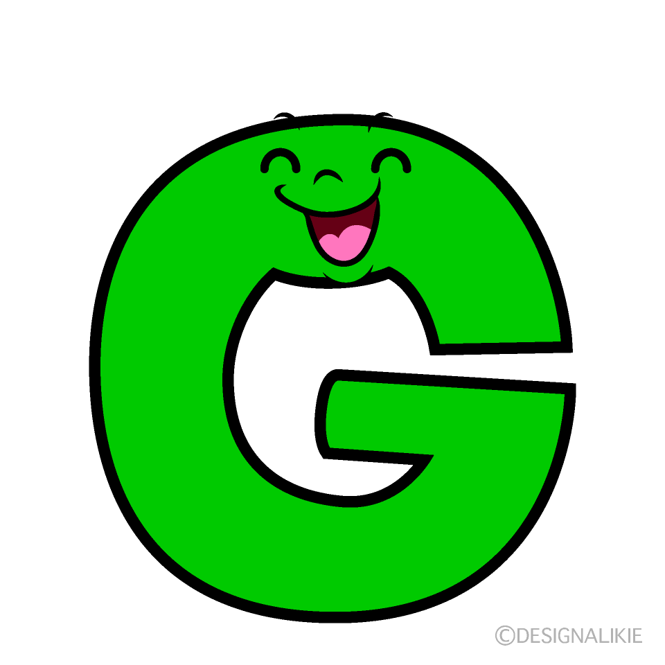 かわいい笑顔のGイラスト