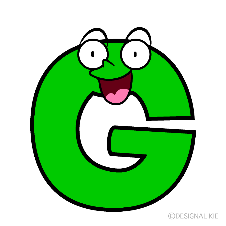 かわいい驚くGイラスト