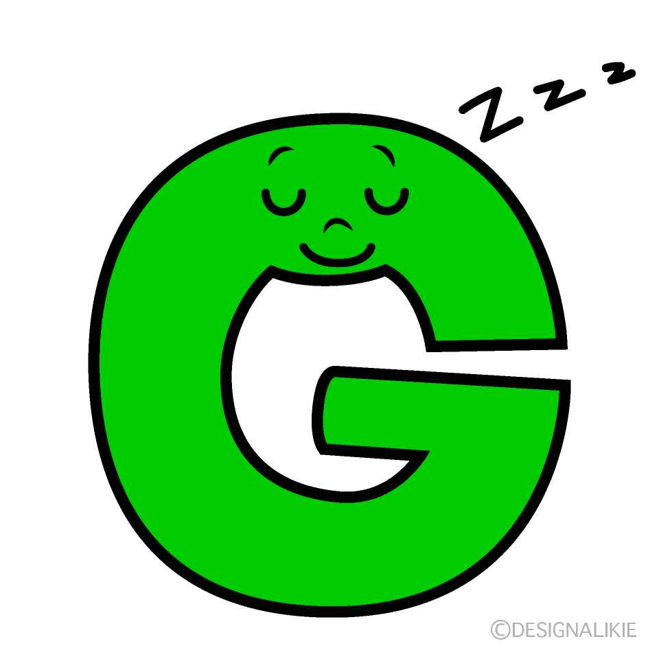 かわいい寝るGイラスト