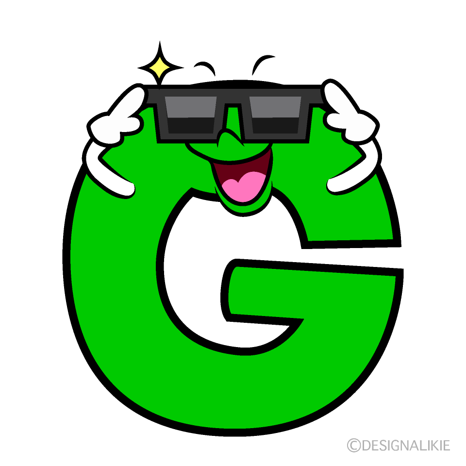 かわいいお辞儀するGイラスト