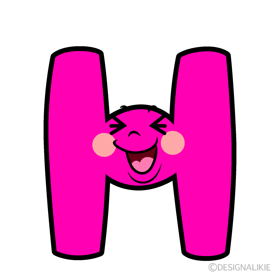 かわいい笑うHイラスト