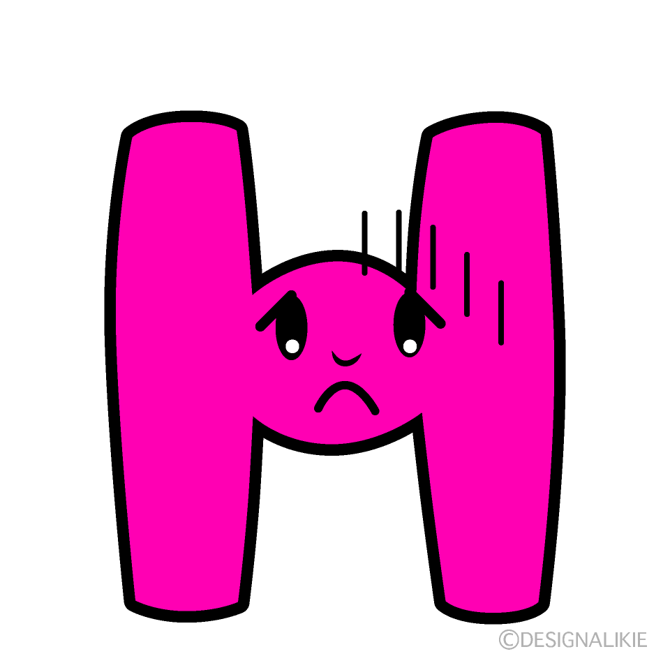 かわいい落ち込むHイラスト