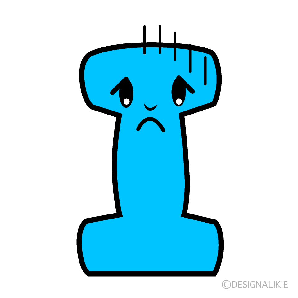 かわいい落ち込むIイラスト