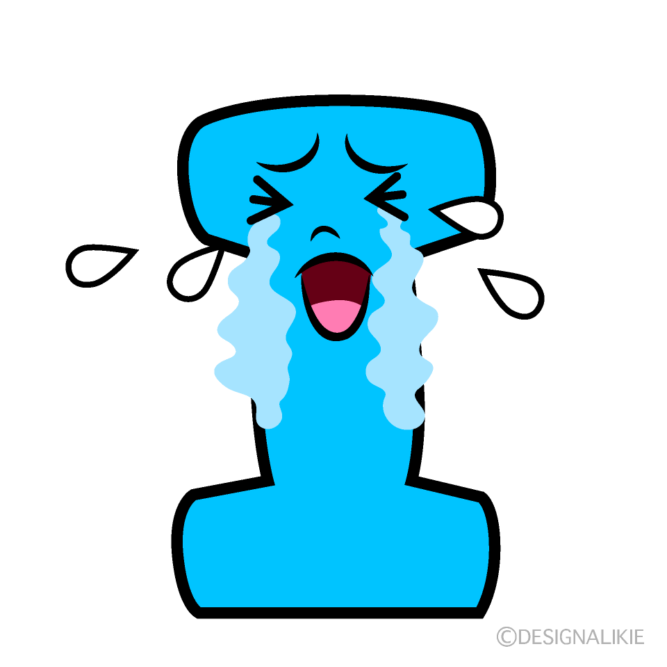かわいい泣くIイラスト