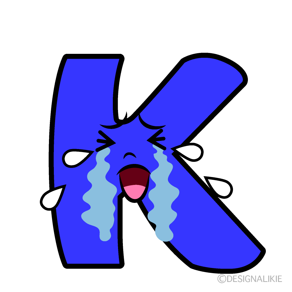 かわいい泣くKイラスト