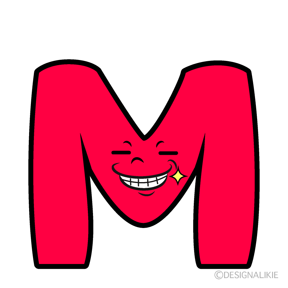 Cute Grinning M Clipart
