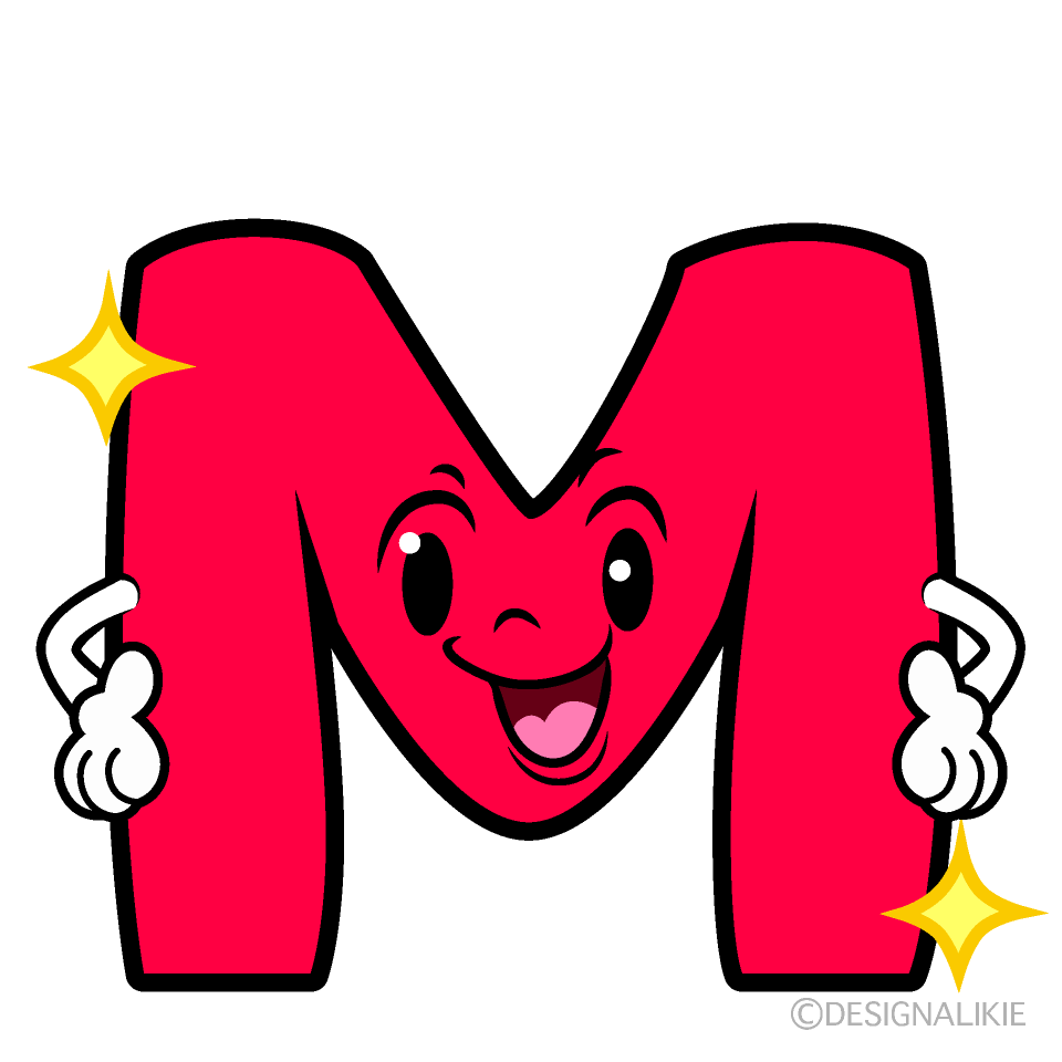 Cute Sparkling M Clipart