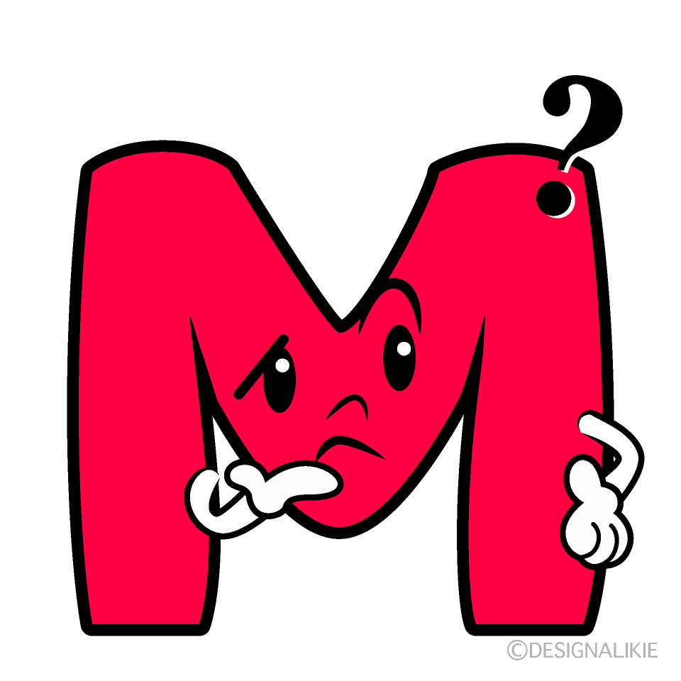 かわいい考えるMイラスト