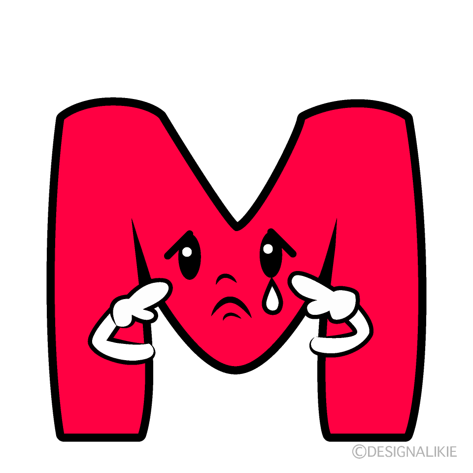 Cute Sad M Clipart