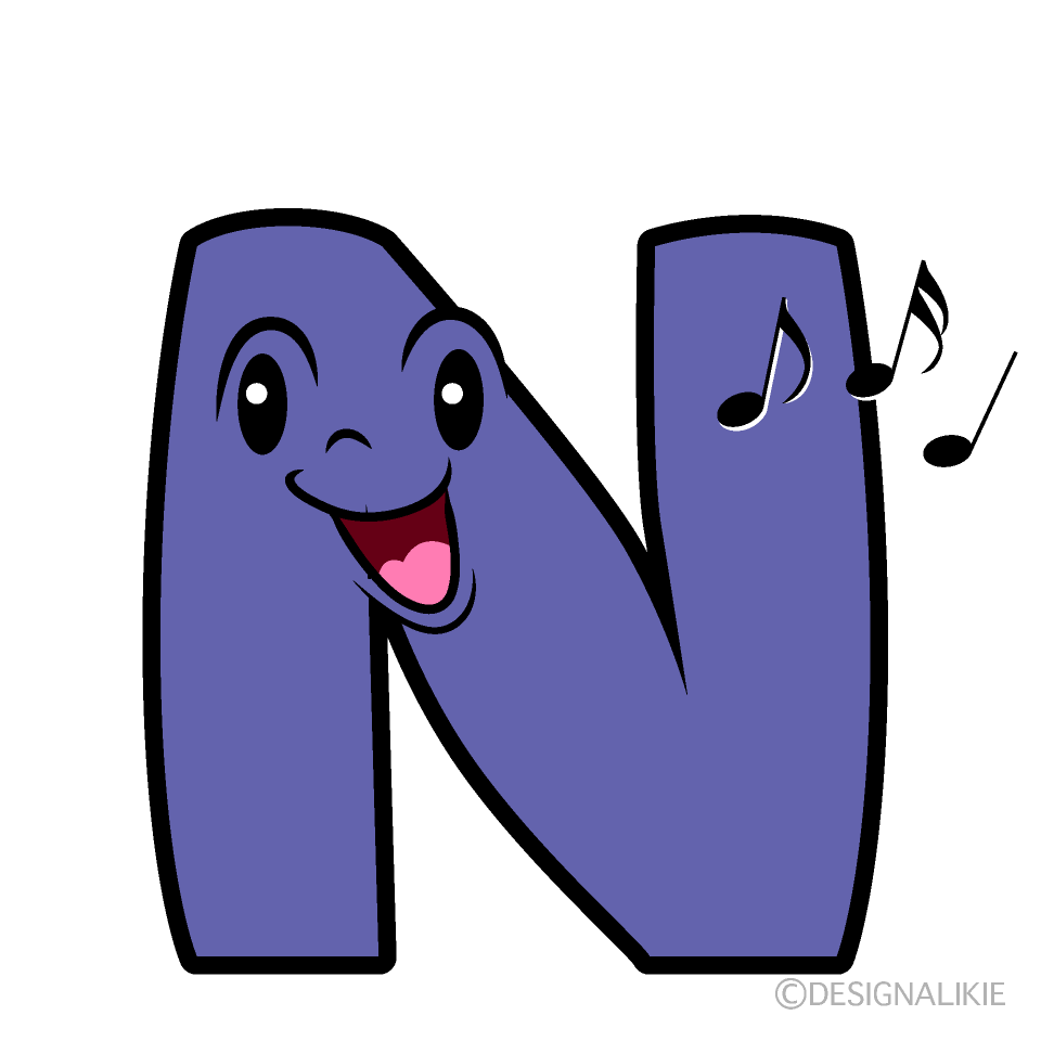 Cute Singing N Clipart