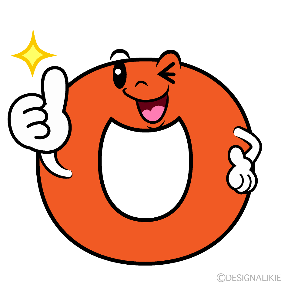 Cute Thumbs-up O Clipart