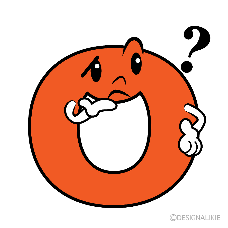 Cute Thinking O Clipart