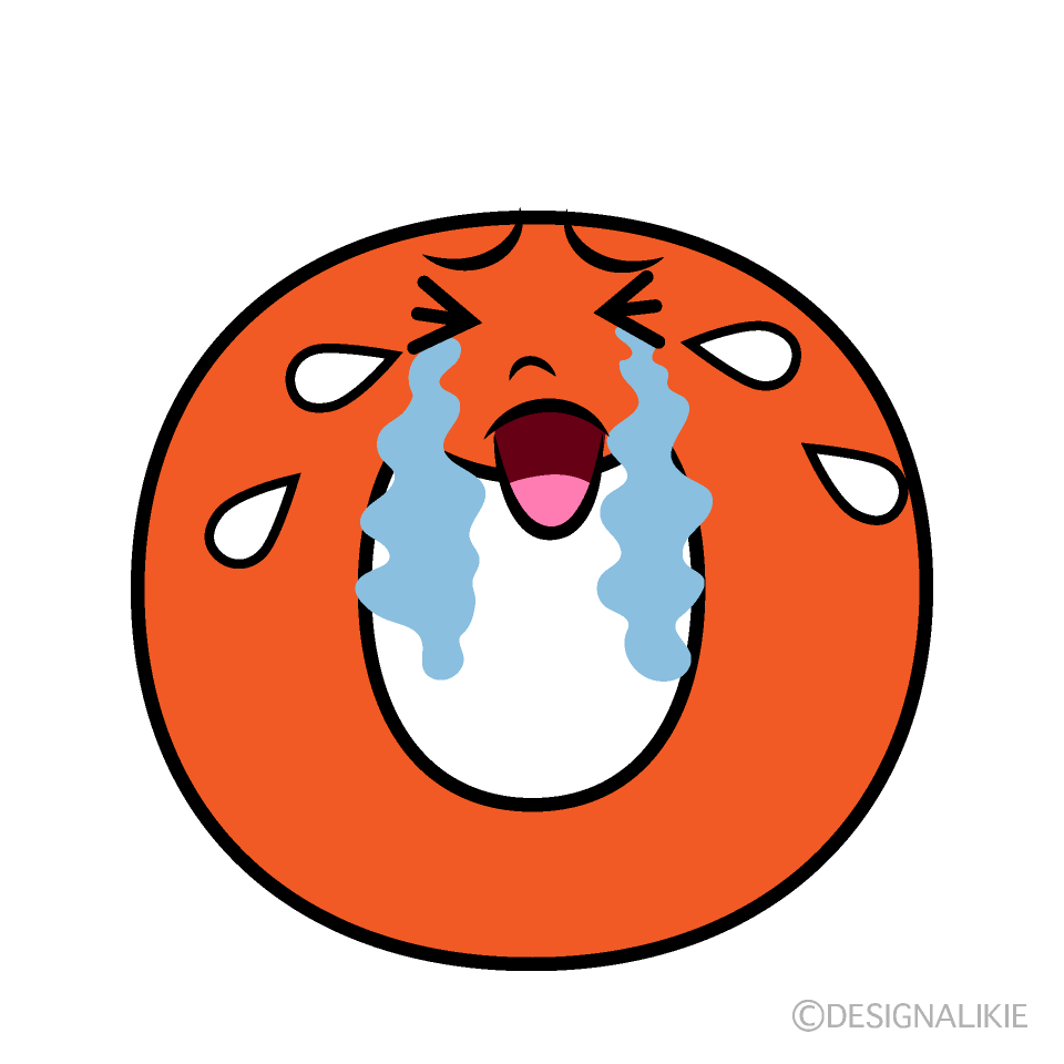 かわいい泣くOイラスト