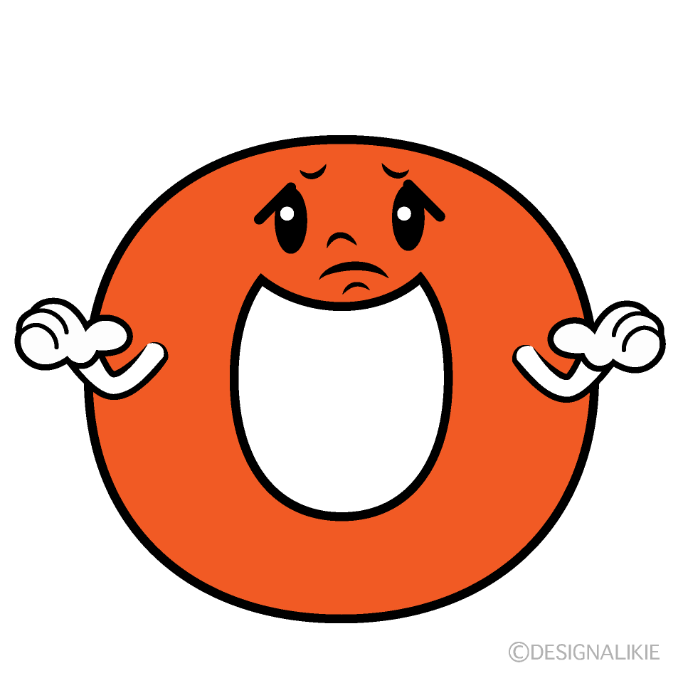 かわいい困るOイラスト