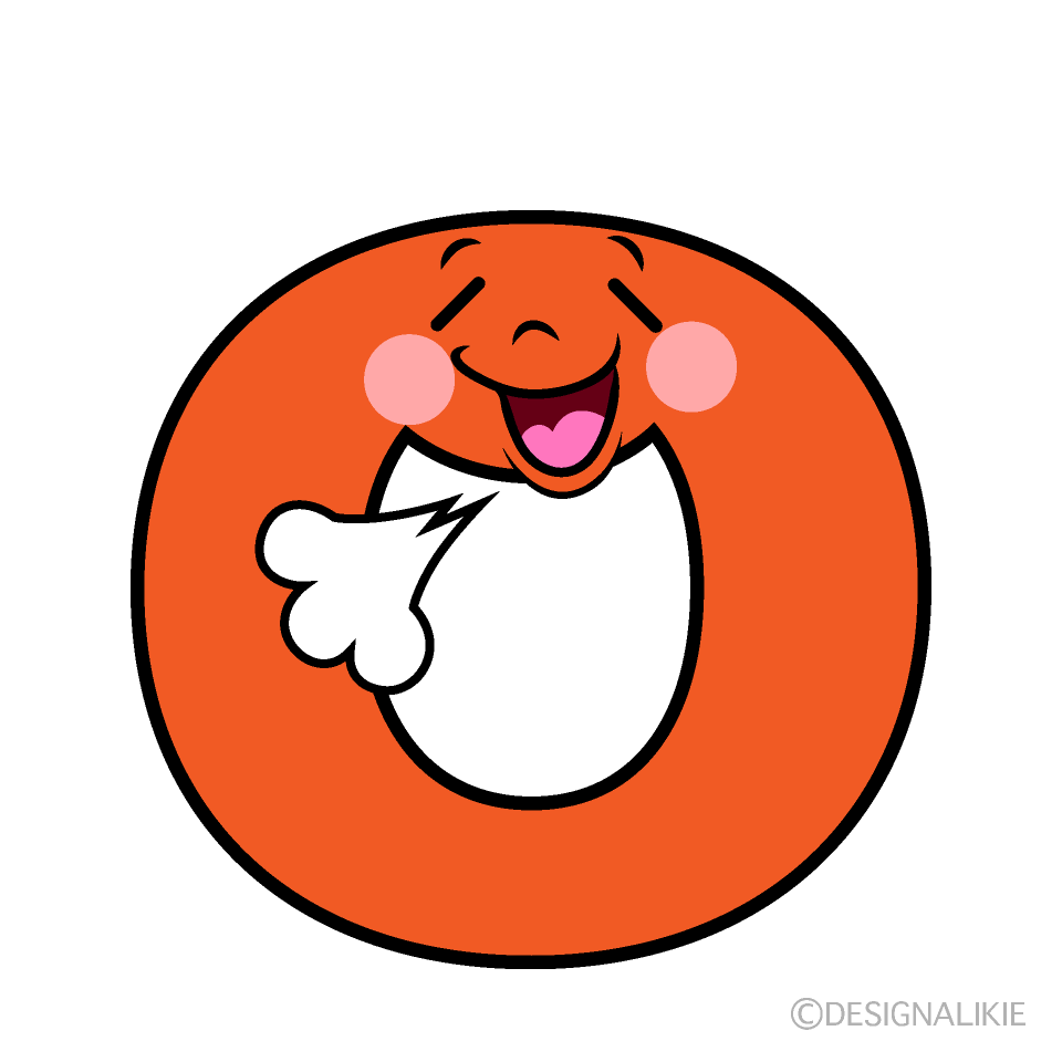Cute Relaxed O Clipart
