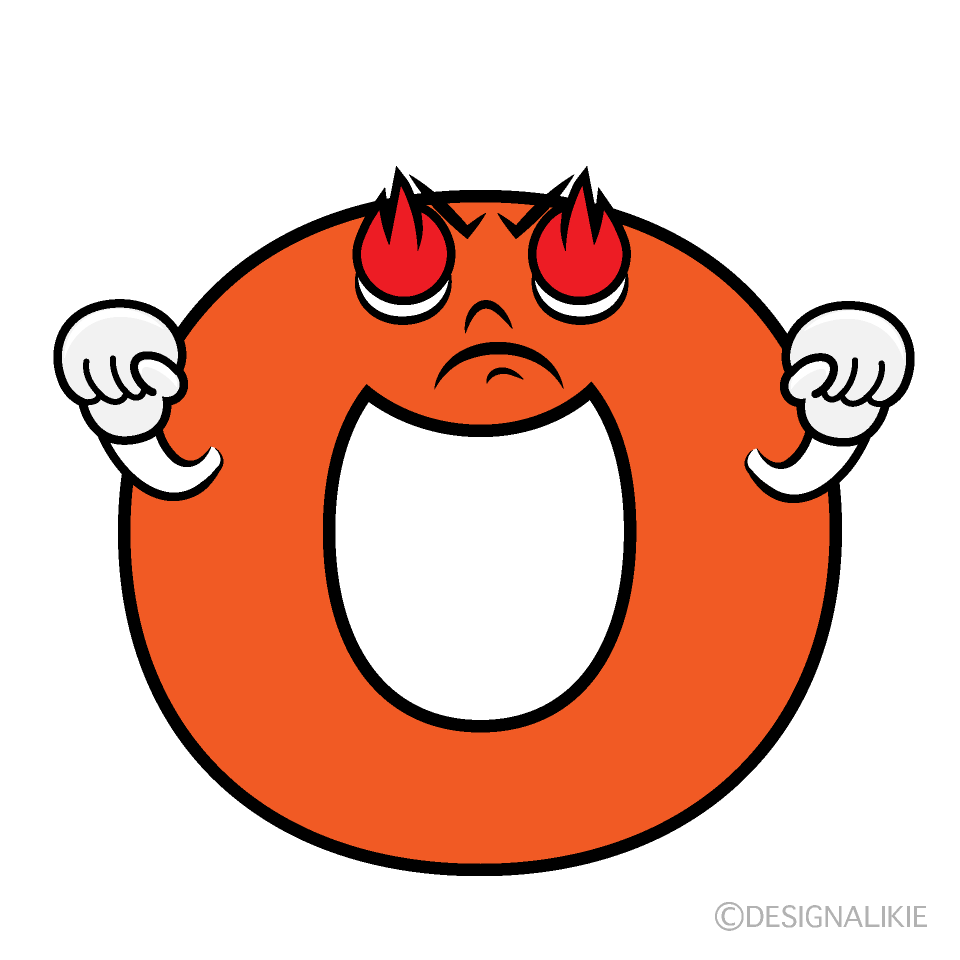 かわいい熱意のOイラスト
