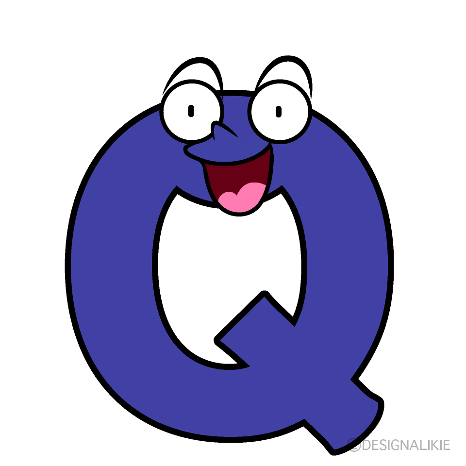 Cute Surprised Q Clipart