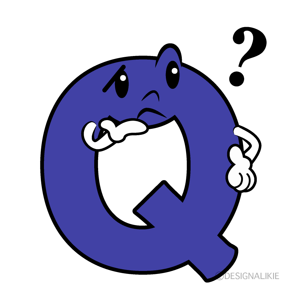 かわいい考えるQイラスト