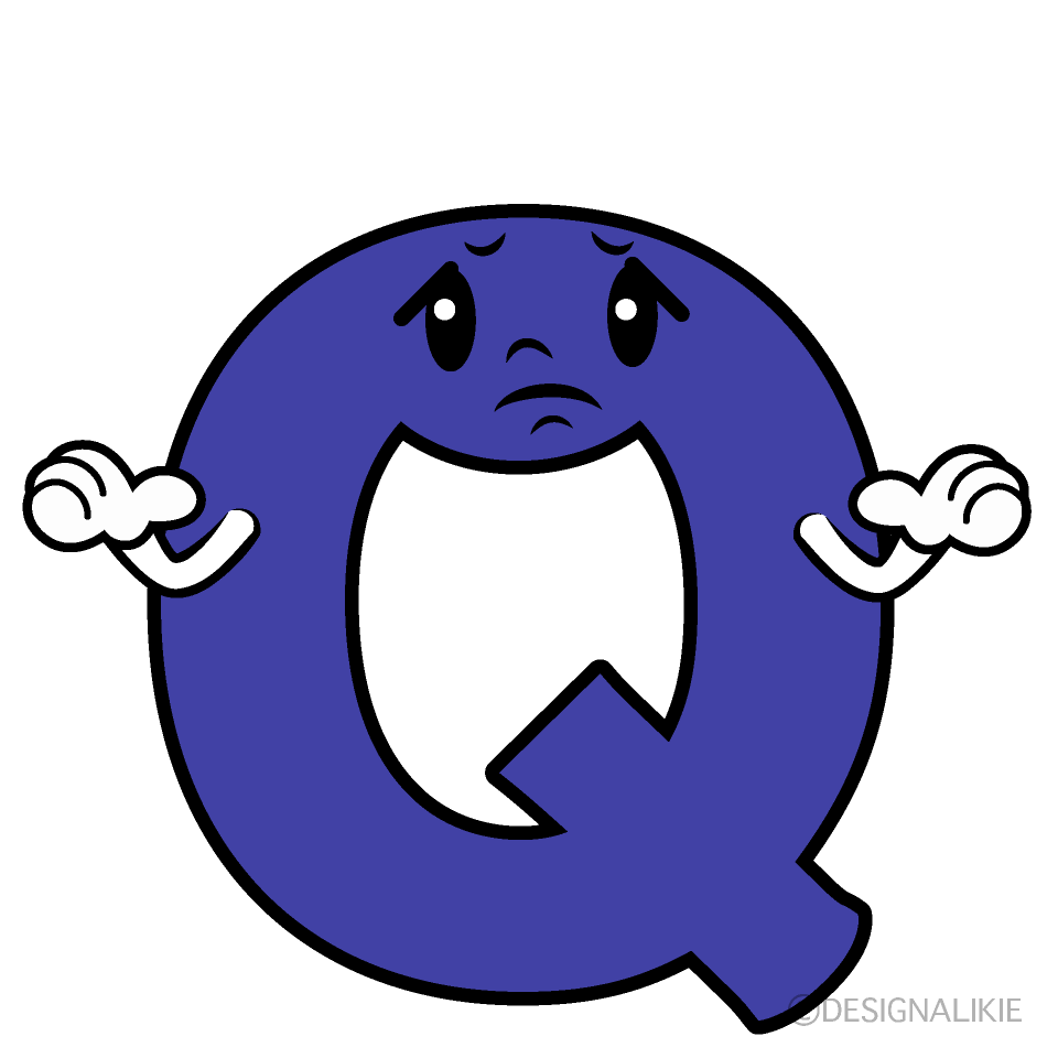かわいい困るQイラスト
