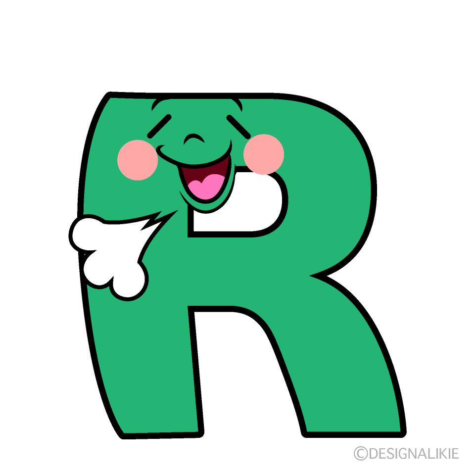 Cute Relaxed R Clipart