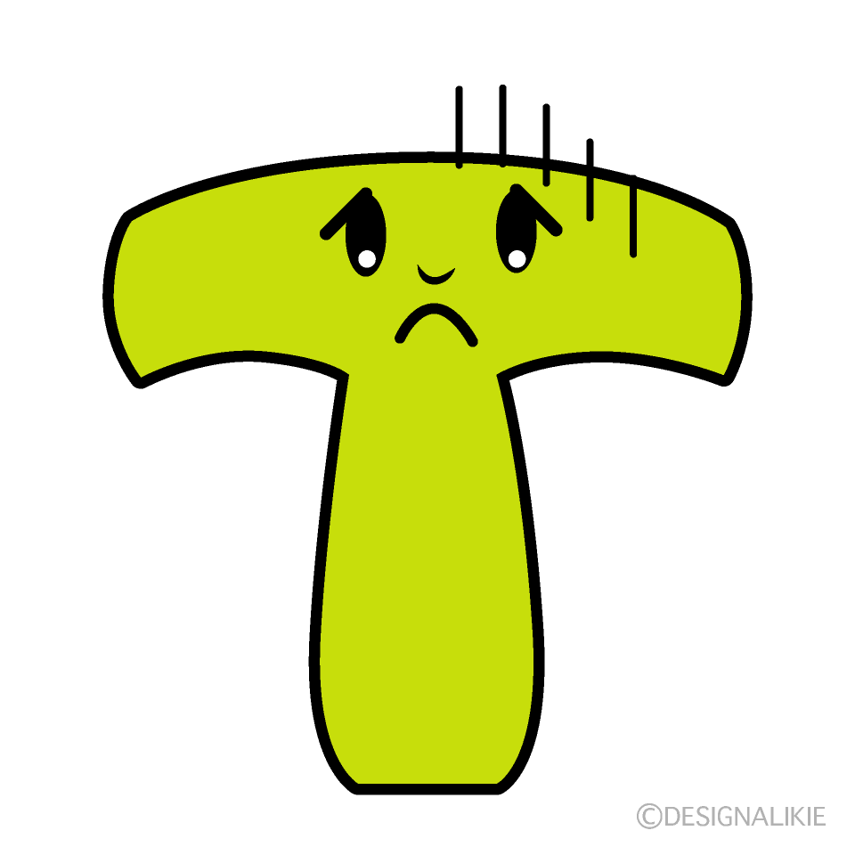 かわいい落ち込むTイラスト